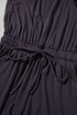 Casual Cool Knit Open Back Cap Sleeve Drawstring Waist Pocket Romper